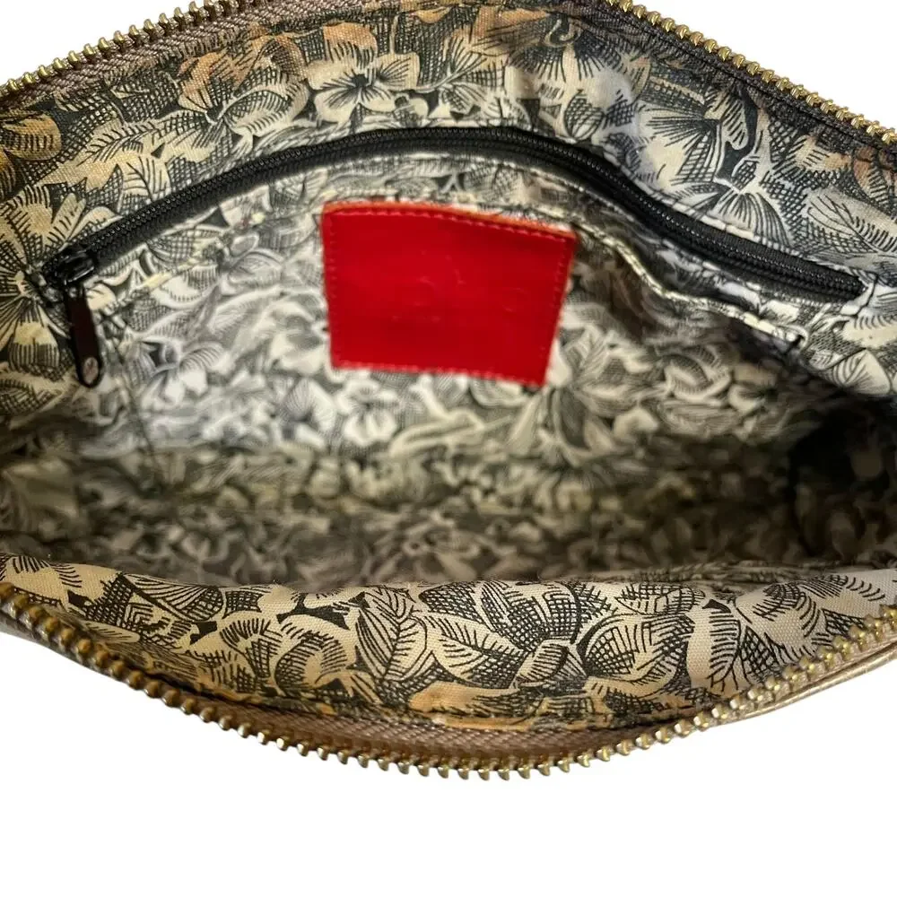 HOBO Light Brown Vintage Leather Slouchy Wristlet Handbag - Picture 6 of 10